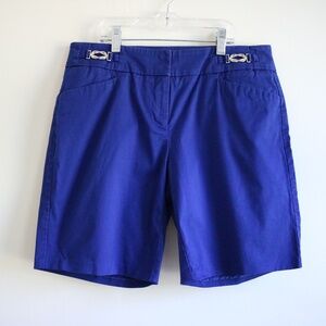 New York & Company Blue Bermuda Shorts